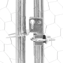 vidaXL Caseta perros exterior con corral 4x2x1,5 m acero galvanizado Best