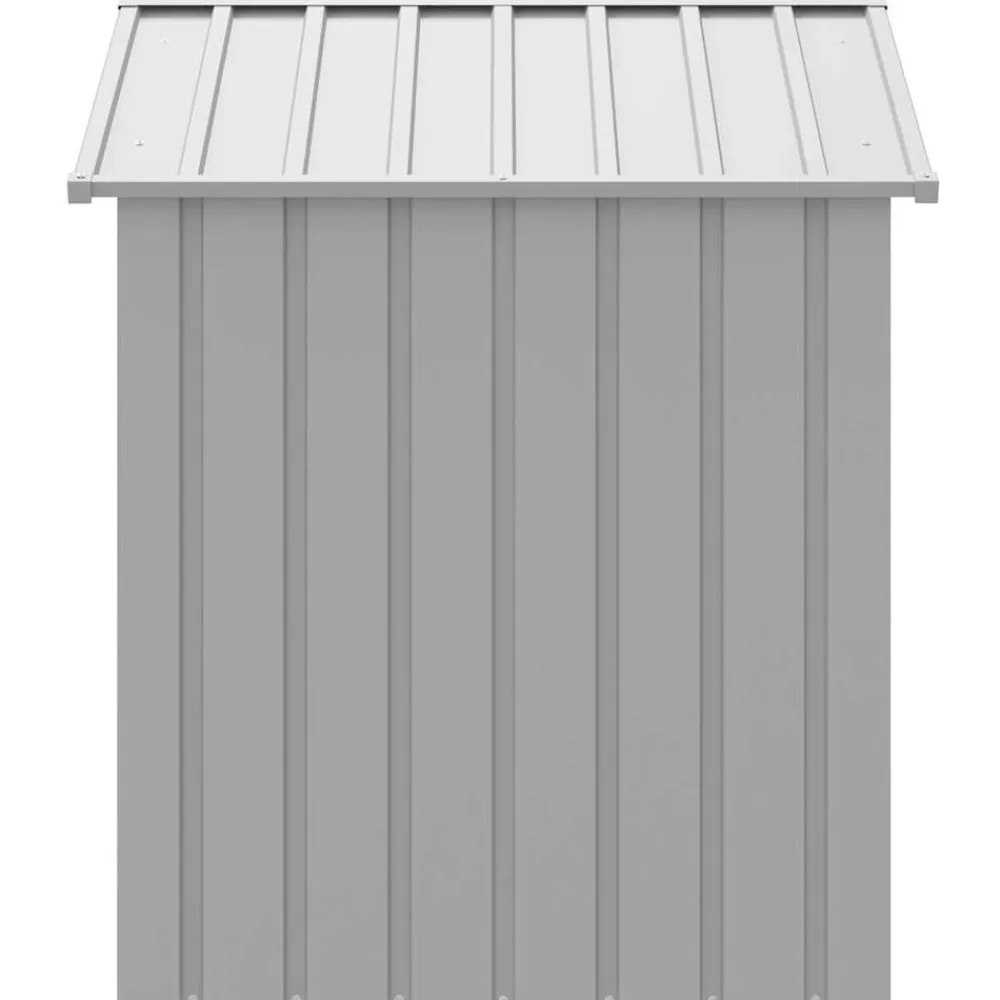 vidaXL Productos Para Mascotas-Caseta perros tejado acero galvanizado 117x103x123cm