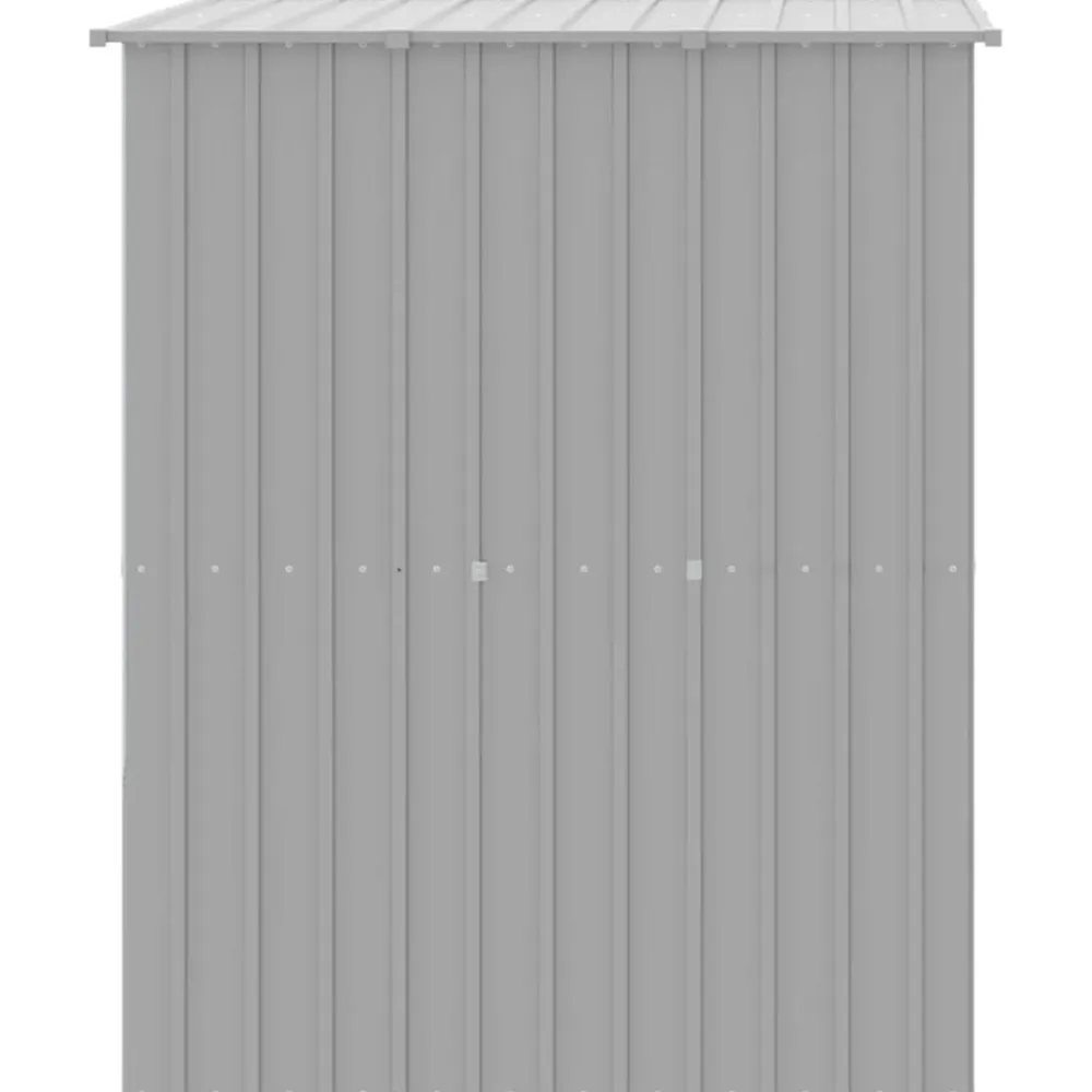 vidaXL Caseta perros tejado acero galvanizado 165x153x181cm Gris claro Sale