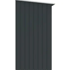 vidaXL Accesorios Para Hornos De Leña Y Chimeneas-Casetilla leña acero galvanizado gris 330x84x152 cm