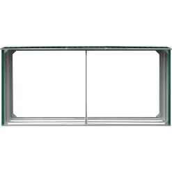 vidaXL Accesorios Para Hornos De Leña Y Chimeneas-Casetilla para leña acero galvanizado 30x92x153 cm