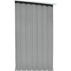 vidaXL Casetilla para leña acero galvanizado 163x83x154 cm Gris Hot