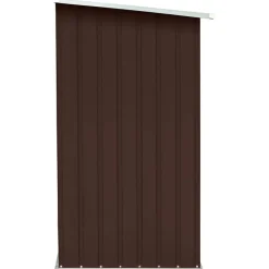 vidaXL Casetilla para leña acero galvanizado marrón 163x83x154 cm Marrón Online