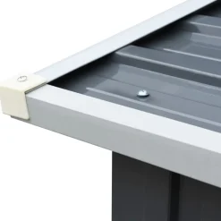 vidaXL Accesorios Para Hornos De Leña Y Chimeneas-Casetilla para leña acero galvanizado 172x91x154 cm