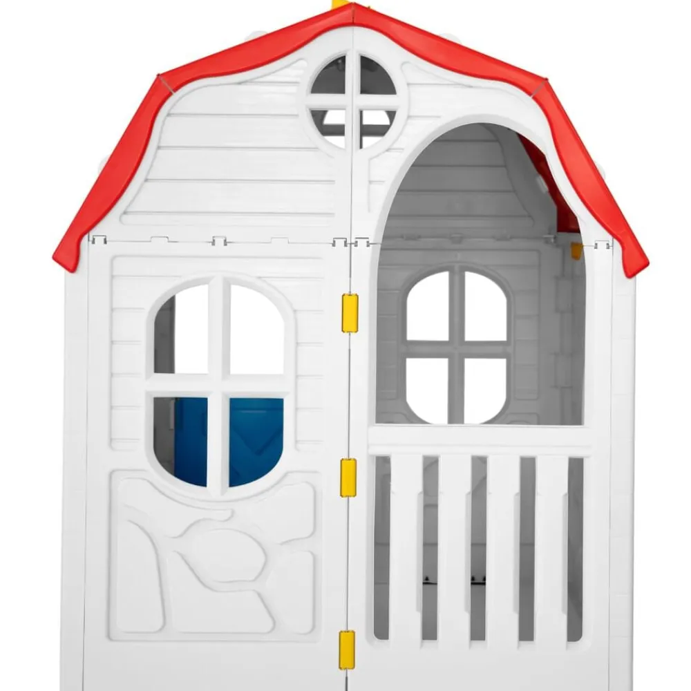 vidaXL Casita de juegos plegable para niños con puertas y ventanas Best