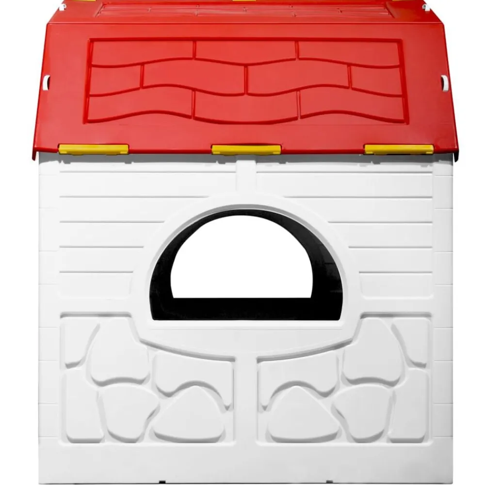 vidaXL Casita de juegos plegable para niños con puertas y ventanas Best