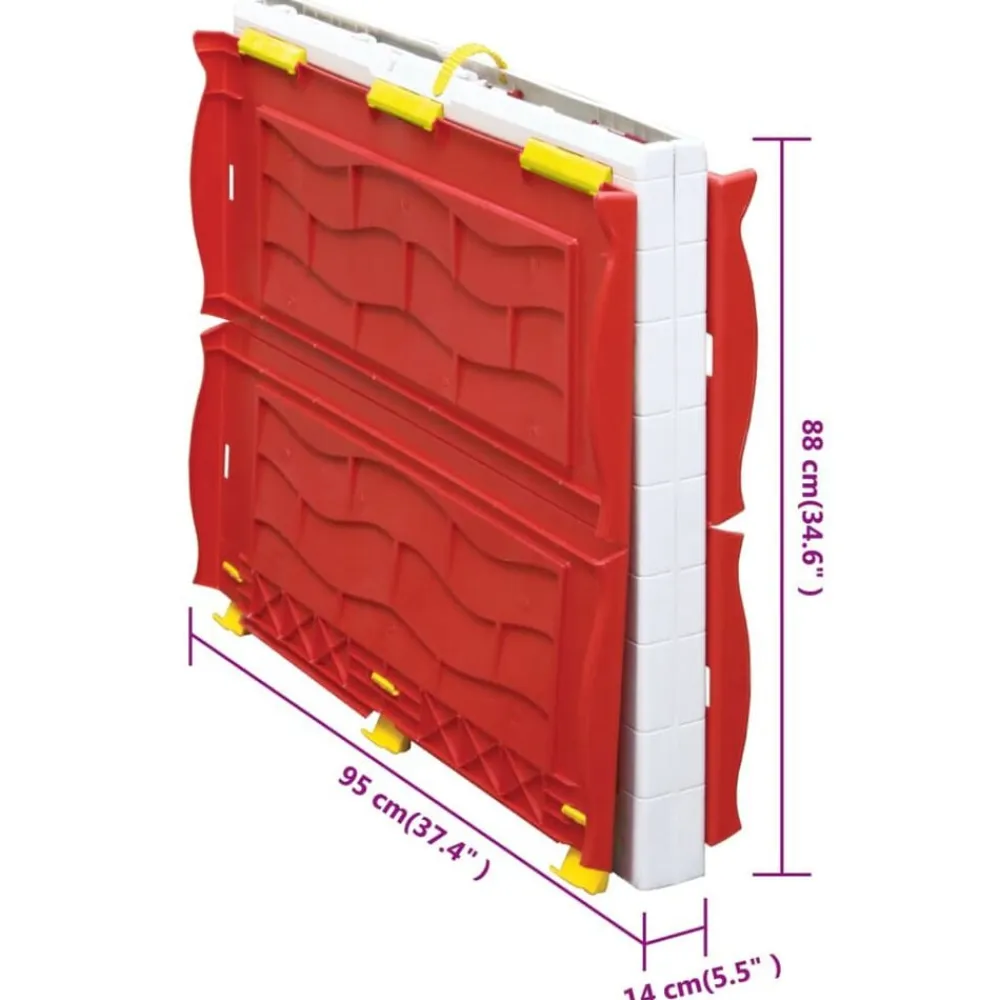 vidaXL Casita de juegos plegable para niños con puertas y ventanas Best