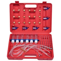 vidaXL Equipo & Herramientas De Taller-Caudalímetro para Common Rail Diesel con juego de adaptadores