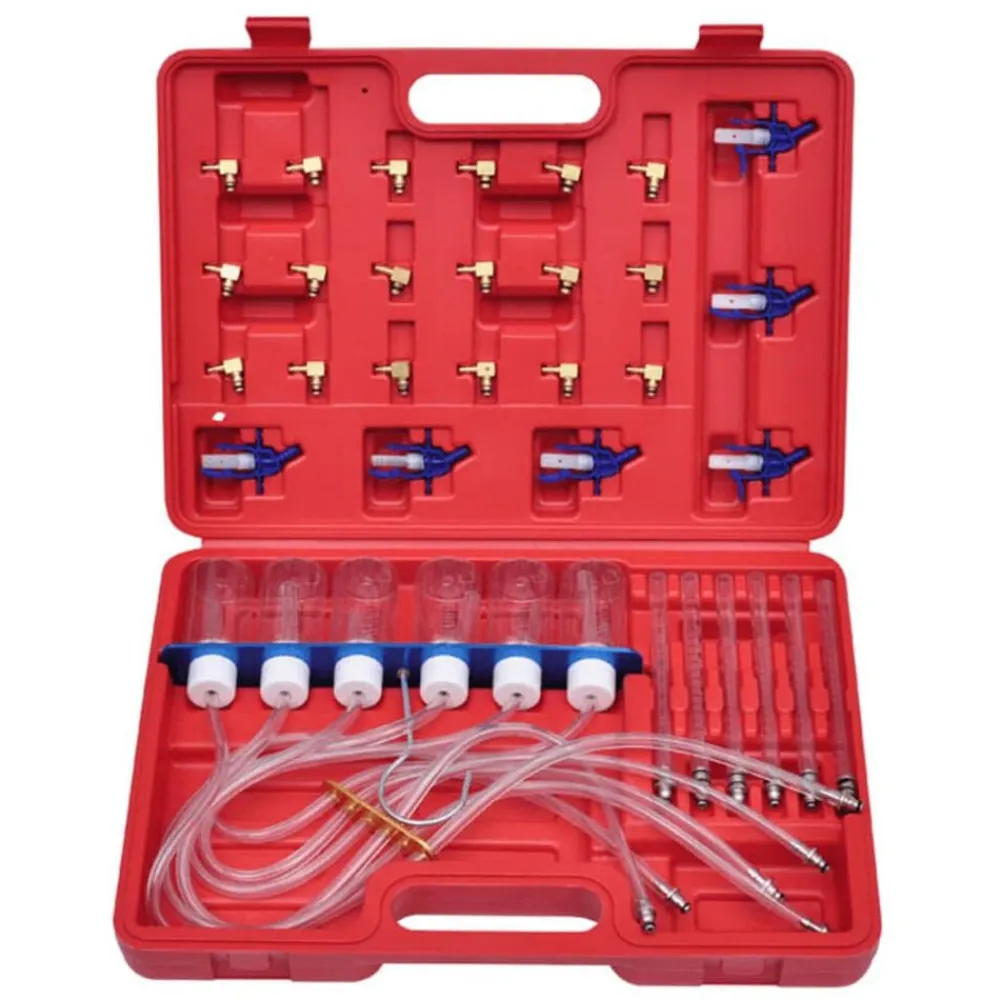 vidaXL Equipo & Herramientas De Taller-Caudalímetro para Common Rail Diesel con juego de adaptadores