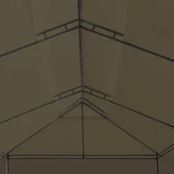 vidaXL Cenador con cortinas gris taupe 180g/m² 600x298x270 cm Taupé Hot