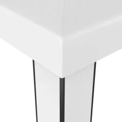 vidaXL Jardín-Cenador con doble techo y tira de luces LED 3x3 m