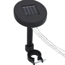 vidaXL Jardín-Cenador con doble techo y tira de luces LED 3x3 m