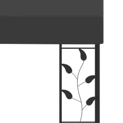 vidaXL Jardín-Cenador con montaje en la pared 3x3x2,5 m