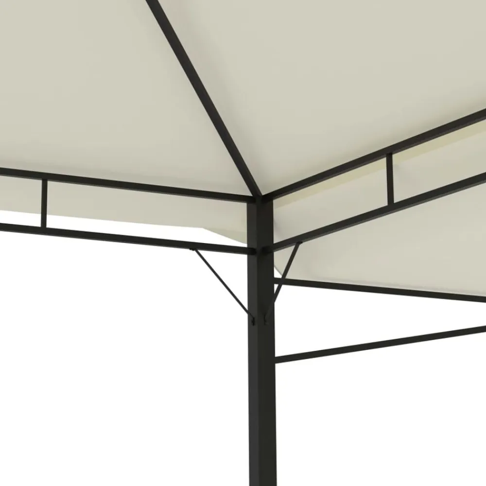 vidaXL Jardín-Cenador con tejado doble extensible 3x3x2,75m 180g/m²