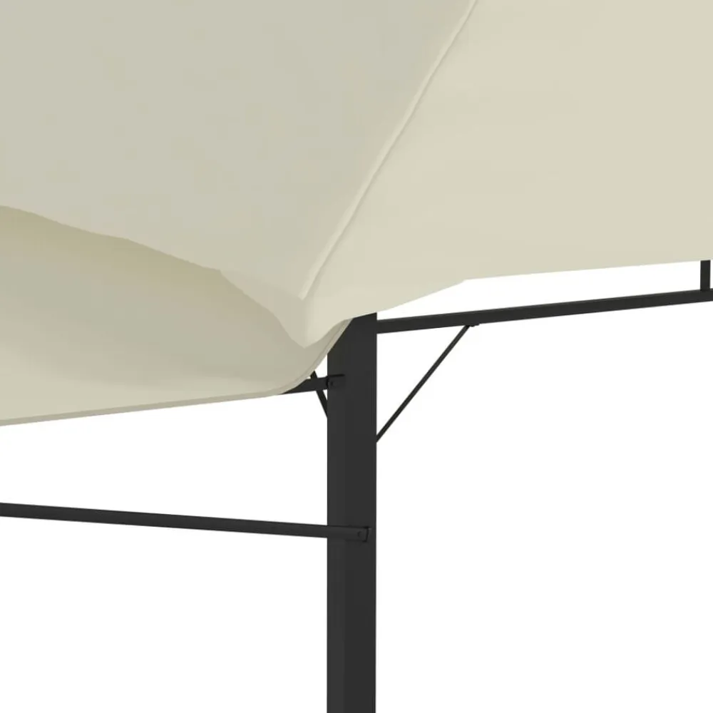 vidaXL Jardín-Cenador con tejado doble extensible 3x3x2,75m 180g/m²