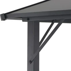vidaXL Cenador con tejado aluminio 3x3 m antracita Online