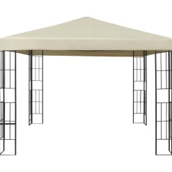 vidaXL Jardín-Cenador con tira de luces LED 3x3 m