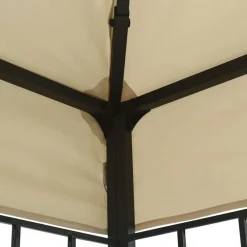 vidaXL Jardín-Cenador con tira de luces LED 3x3 m
