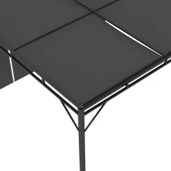 vidaXL Jardín-Cenador de jardín con cortina lateral gris 3x3x2,25 m