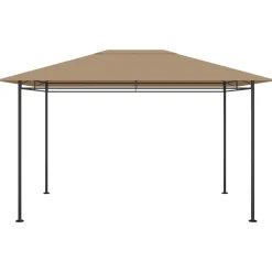 vidaXL Cenador gris 384x281x270 cm 180 g/m² Taupé Hot