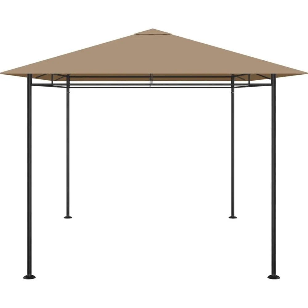 vidaXL Cenador gris 384x281x270 cm 180 g/m² Taupé Hot