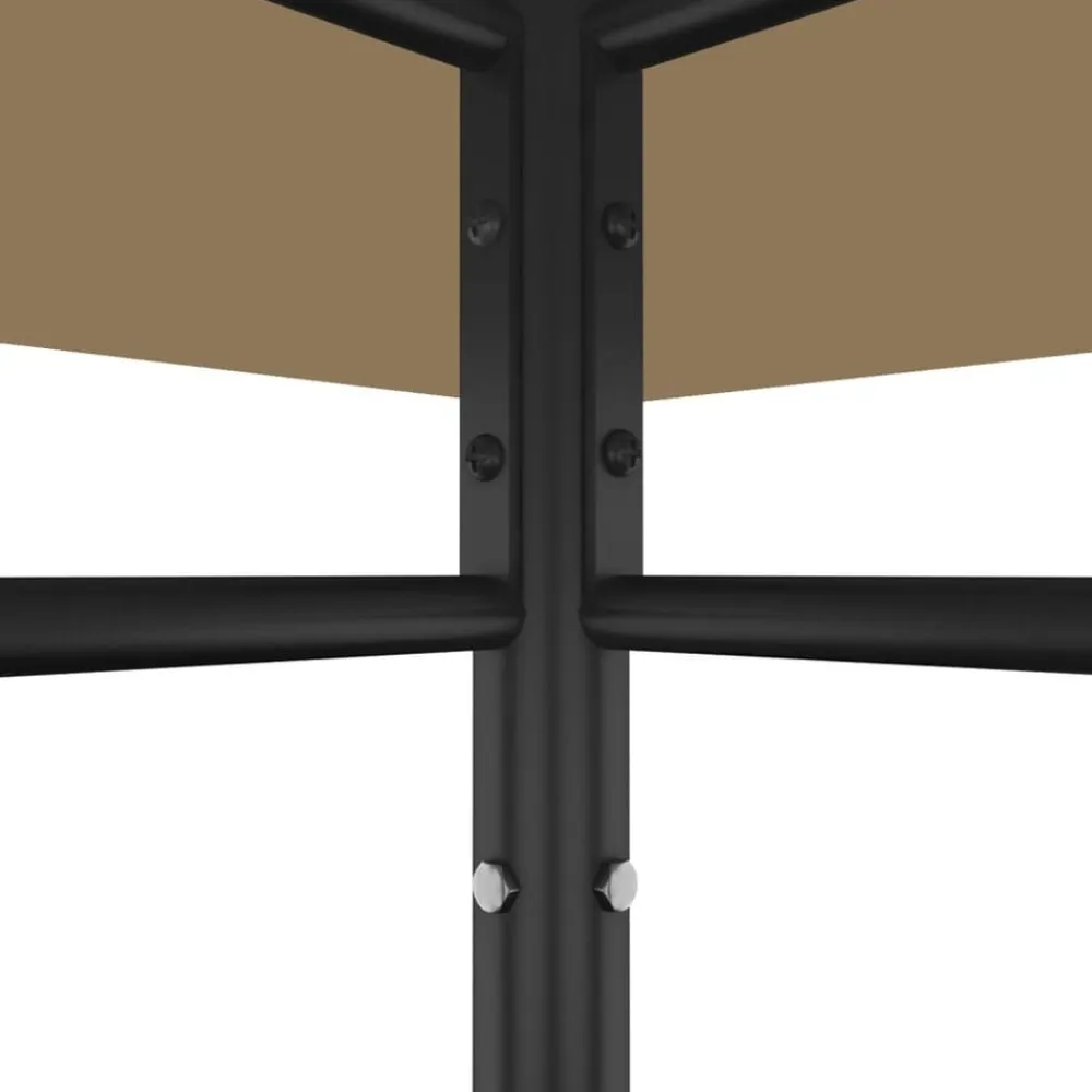 vidaXL Cenador gris 384x281x270 cm 180 g/m² Taupé Hot