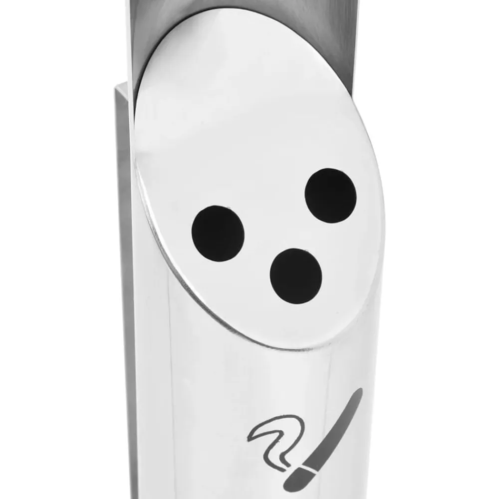 vidaXL Accesorios Para Fumadores-Cenicero de pared de acero inoxidable