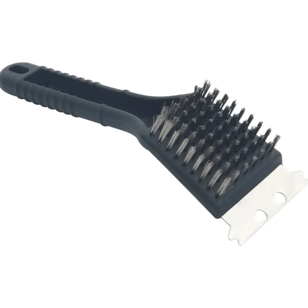 vidaXL Cepillo para barbacoas acero inoxidable e hilo de cobre
