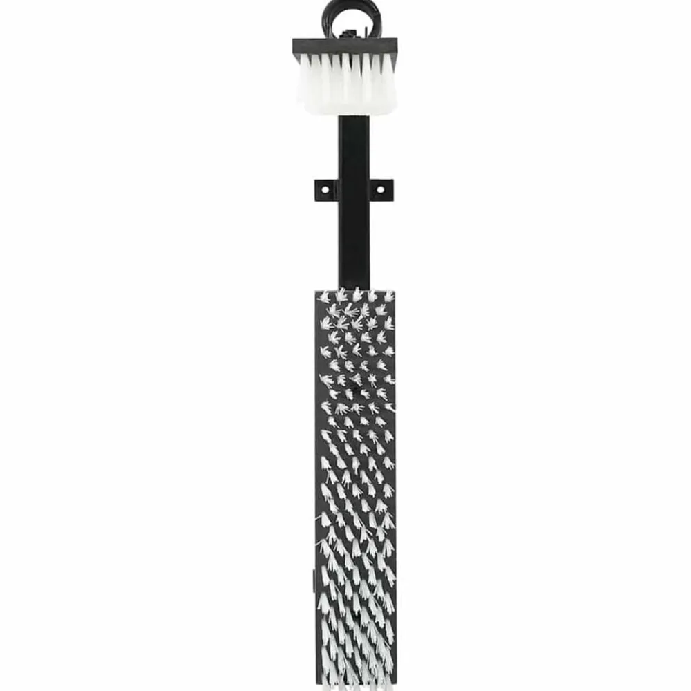 vidaXL Cepillos para Ganado Ajustable Negro y 84 x 10 x 91 cm PVC White Sale