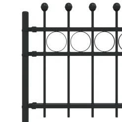 vidaXL Vallas De Jardín-Cerca Anillada Tilburg Negro 200 x 130 cm