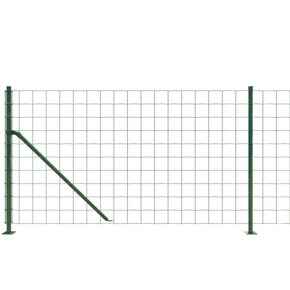 vidaXL Vallas De Jardín-Cerca de alambre con brida 0,8x10 m