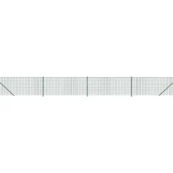 vidaXL Cerca de alambre con brida 0,8x10 m Verde