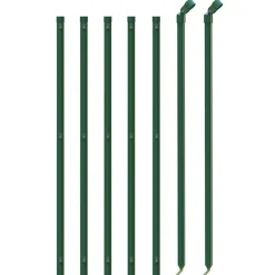 vidaXL Cerca de alambre con brida 0,8x10 m Verde