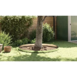 vidaxl Cerca de Césped Color Galvanizado 100 x 20 x 0.07 cm