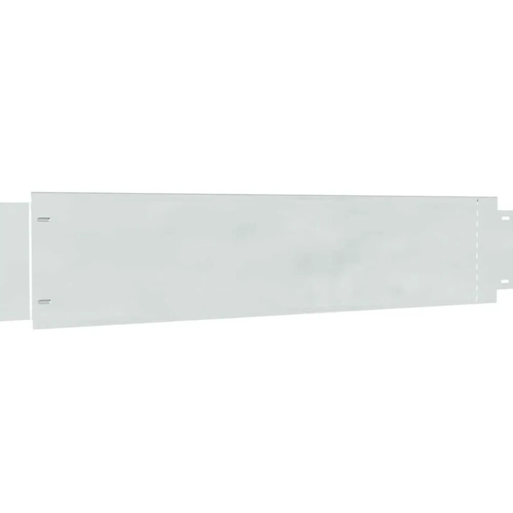 vidaxl Cerca de Césped Color Galvanizado 100 x 20 x 0.07 cm