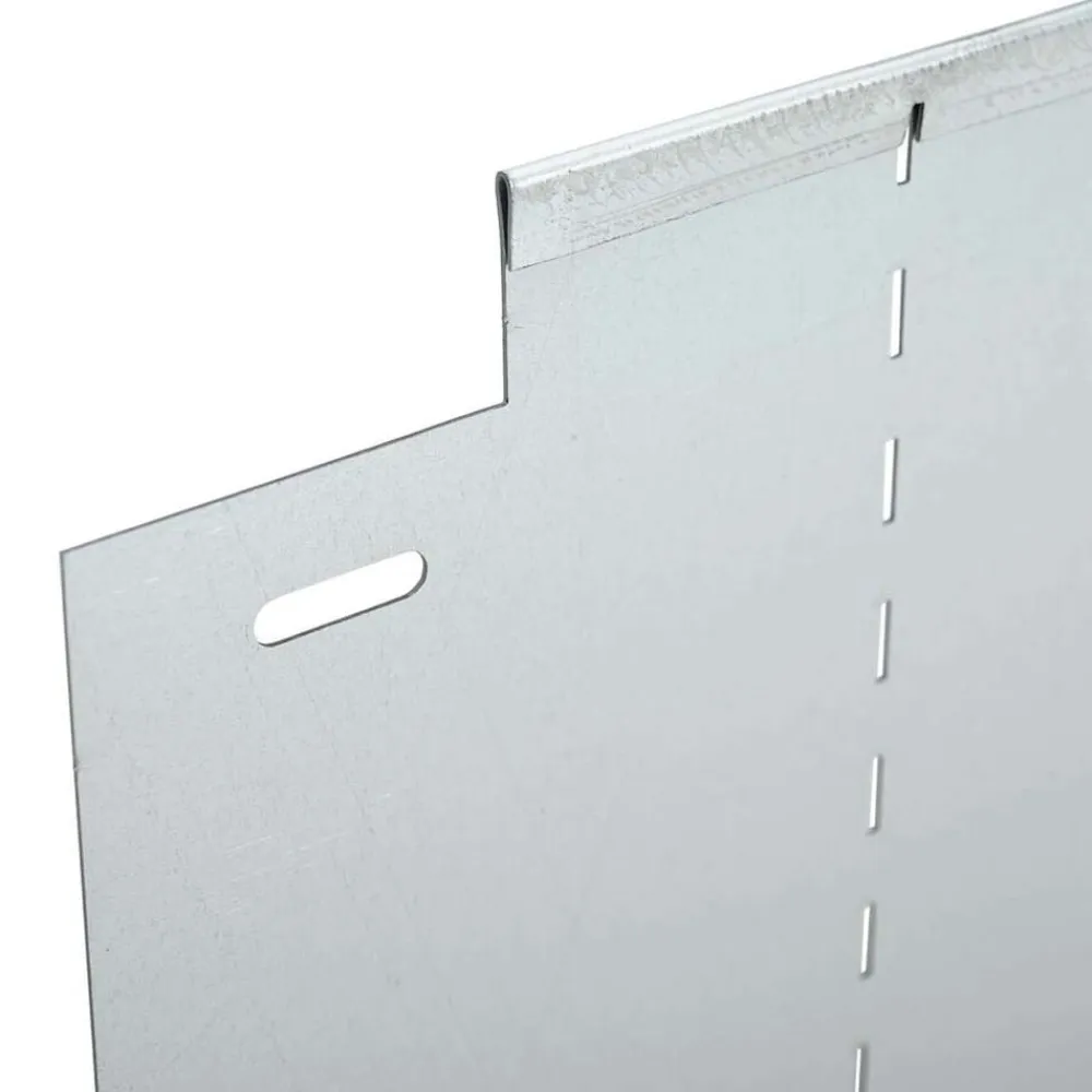 vidaxl Cerca de Césped Color Galvanizado 100 x 20 x 0.07 cm
