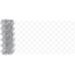 vidaXL Cerca de eslabones de cadena Plateado 10 x 0,4 m Acero galvanizado New