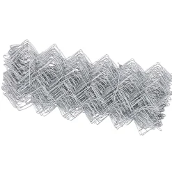 vidaXL Cerca de eslabones de cadena Plateado 10 x 0,4 m Acero galvanizado New