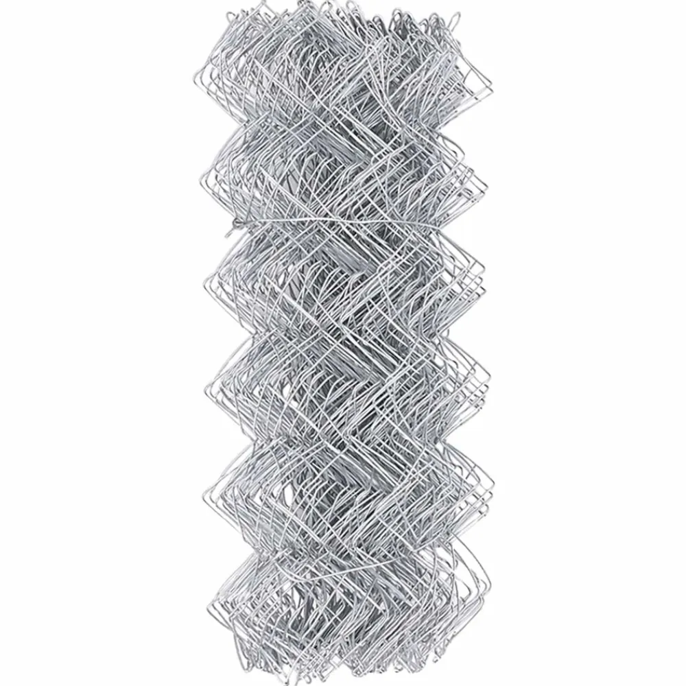 vidaXL Cerca de eslabones de cadena Plateado 10 x 0,4 m Acero galvanizado New