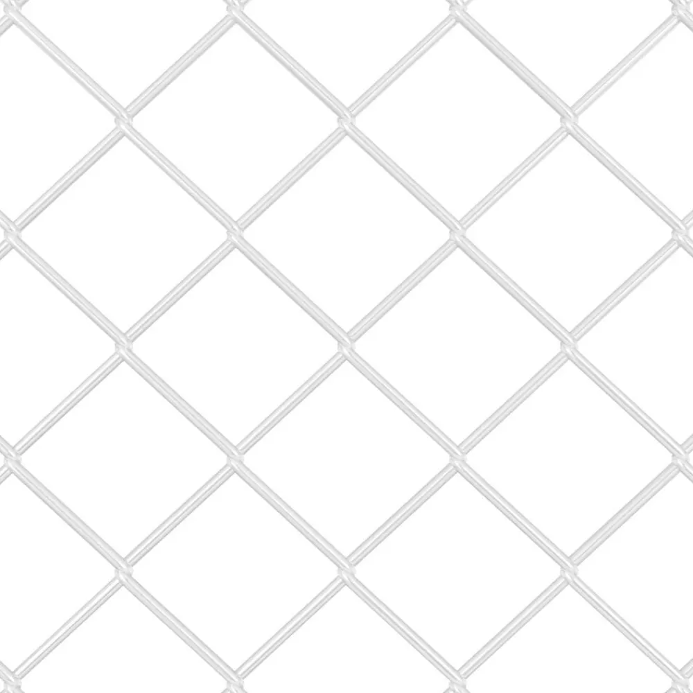 vidaXL Cerca de eslabones de cadena Plateado 10 x 0,4 m Acero galvanizado New