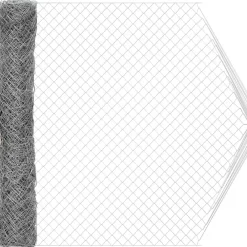 vidaXL Cerca de eslabones de cadena Galvanizado 2 x 10 m Cristal