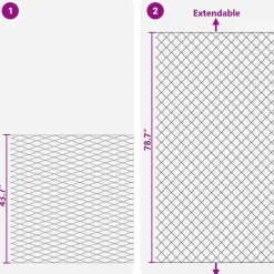 vidaXL Cerca de eslabones de cadena Galvanizado 2 x 10 m Cristal