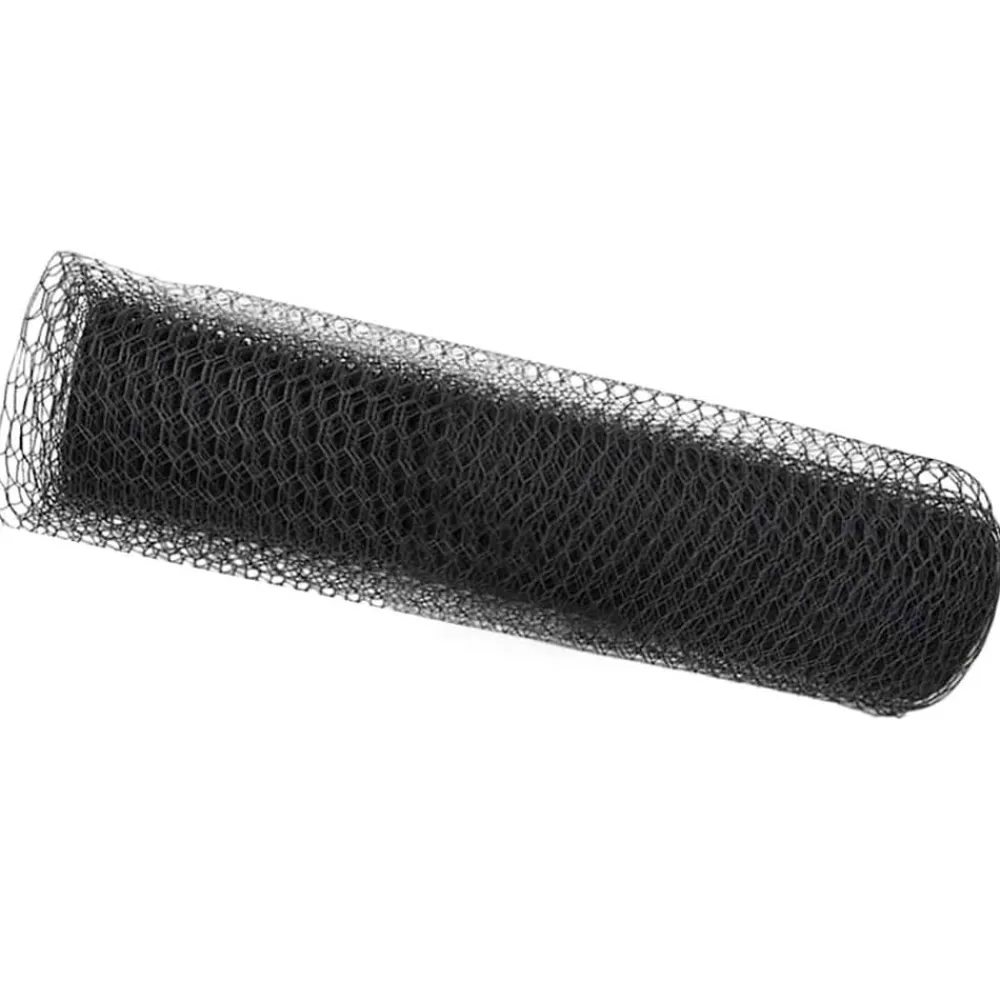 vidaXL Cerca Hexagonal 0,4 x 10 m PVC Gris New