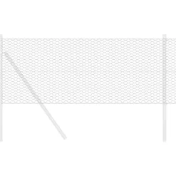 vidaXL Cerca Hexagonal 0,4 x 10 m PVC Gris New