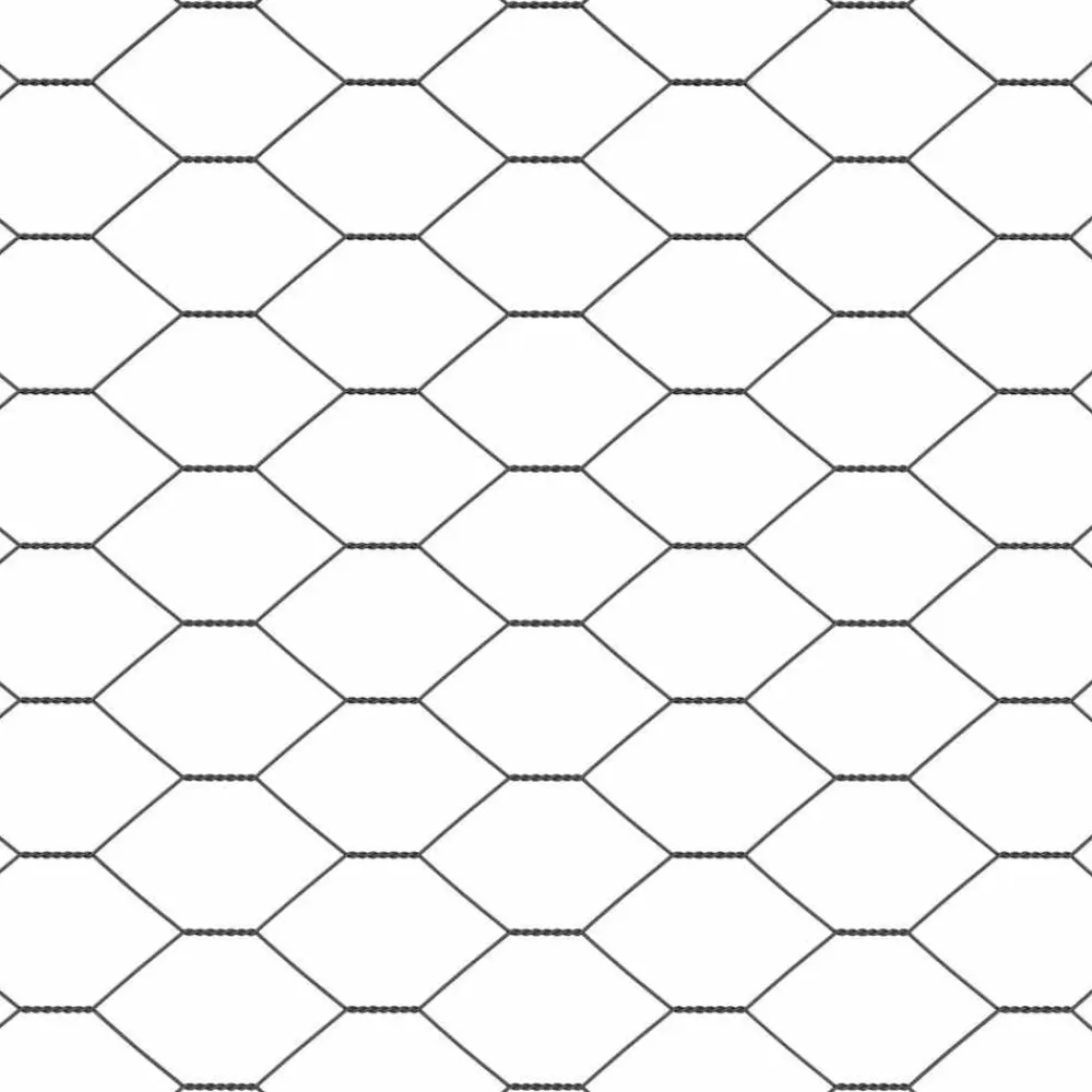 vidaXL Cerca Hexagonal 0,4 x 10 m PVC Gris New