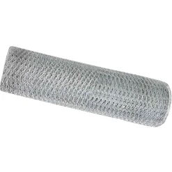 vidaXL Cerca Hexagonal Plateado 0,4 x 10 m Acero galvanizado Discount