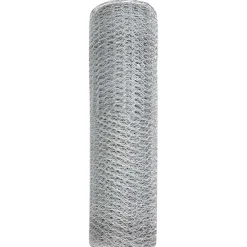 vidaXL Cerca Hexagonal Plateado 0,4 x 10 m Acero galvanizado Discount