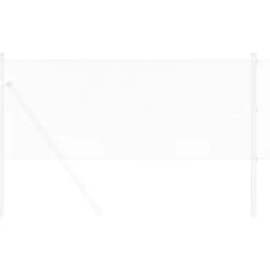 vidaXL Cerca Hexagonal Plateado 0,6 x 10 m Acero galvanizado Clearance