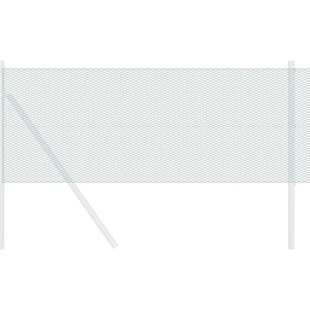 vidaXL Cerca Hexagonal 0,4 x 10 m PVC Verde Outlet