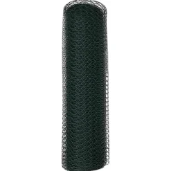 vidaXL Cerca Hexagonal 0,4 x 10 m PVC Verde Outlet